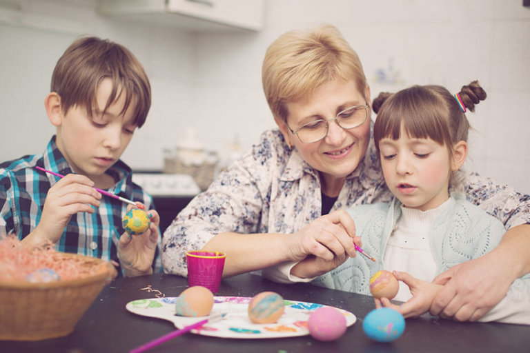 Easter, family concept