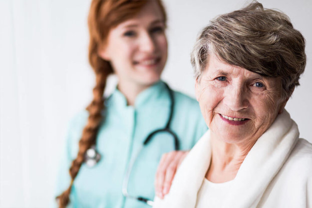 Happy patient of geriatic ward Happy patient of geriatic ward