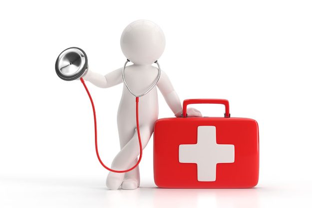 Stethoscope and medical kit Stethoscope and medical kit