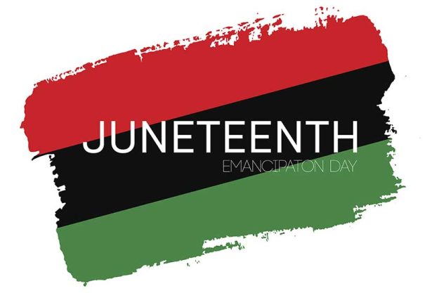 Hand draw Juneteenth Freedom Day flag