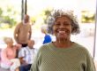 Portrait of smiling african american senior woman