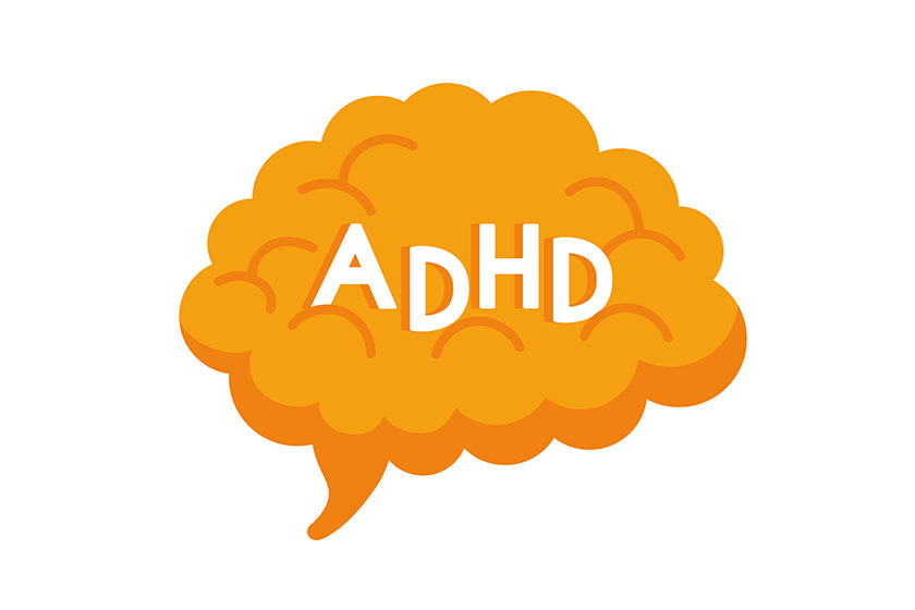 attention deficit hyperactivity disorder brain illustration attention deficit hyperactivity disorder brain illustration