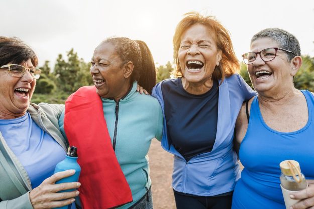 Multiracial,Senior,Women,Having,Fun,Together,After,Yoga,Class,Outdoor Multiracial,Senior,Women,Having,Fun,Together,After,Yoga,Class,Outdoor