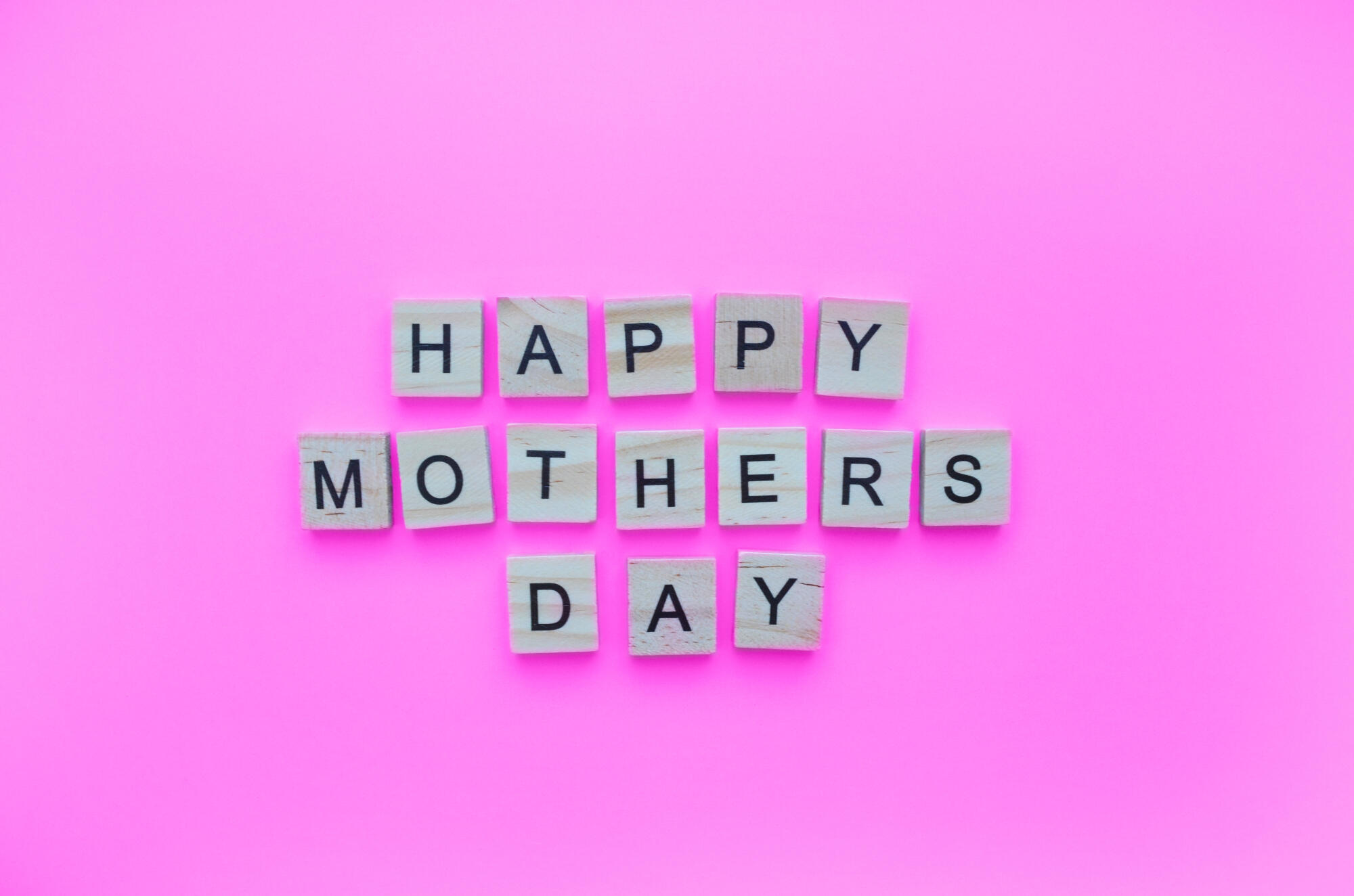 November 27, happy Mothers Day, minimalistic banner with the ins November 27, happy Mothers Day, minimalistic banner with the ins