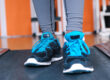 black female feet in sneakers